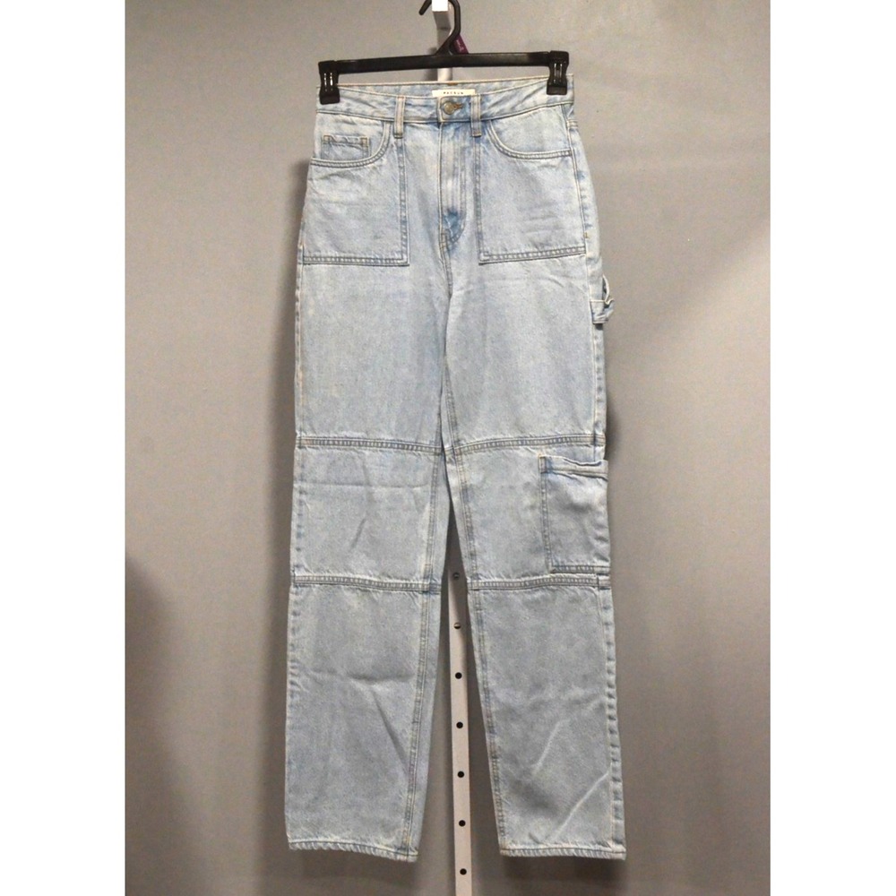 Pacsun Size 26 High-Rise Straight Leg Light Wash Boyfriend Carpenter Jeans